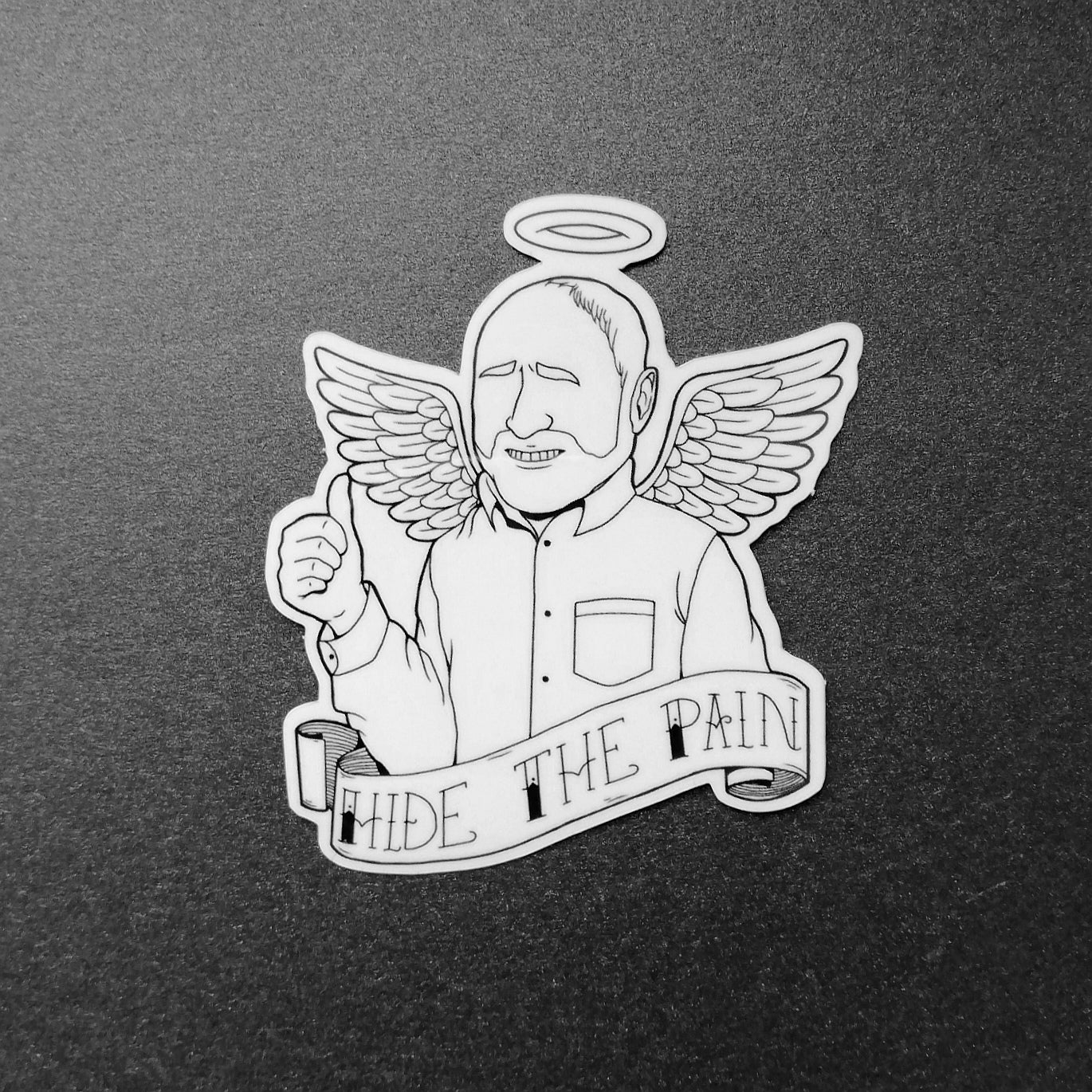 Hide the Pain Sticker